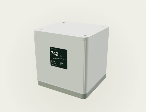Earlier enclosure CAD with a compact front display